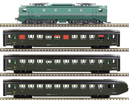 WORLD RECORD TRAIN 28/03/1955 331km/h, CC 7102  ANALOG Loco and 3 DEV U46 C10 coaches, Era III, DCC